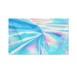Blue Holographic Print Polyester Flag
