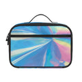 Blue Holographic Print Portable Lunch Bag