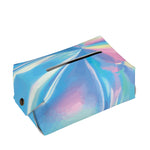 Blue Holographic Print Rectangle Tissue Box Cover