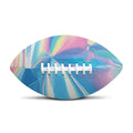 Blue Holographic Print Rugby Ball