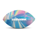 Blue Holographic Print Rugby Ball
