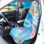 Blue Holographic Print Waterproof Car Seat Cover