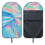 Blue Holographic Print Waterproof Car Seat Cover