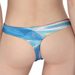 Blue Holographic Print Women's Thong