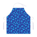 Blue Holy Bible Pattern Print Adjustable Apron