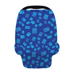 Blue Holy Bible Pattern Print Baby Seat Cover