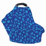 Blue Holy Bible Pattern Print Baby Seat Cover