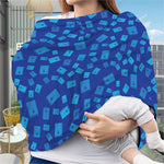 Blue Holy Bible Pattern Print Baby Seat Cover