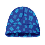 Blue Holy Bible Pattern Print Beanie