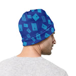 Blue Holy Bible Pattern Print Beanie