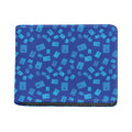 Blue Holy Bible Pattern Print Bifold Wallet