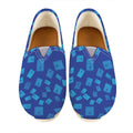 Blue Holy Bible Pattern Print Casual Shoes
