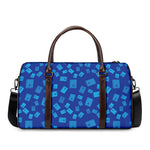 Blue Holy Bible Pattern Print Duffle Bag