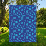 Blue Holy Bible Pattern Print Garden Flag