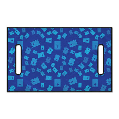 Blue Holy Bible Pattern Print Golf Cart Seat Cover