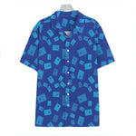 Blue Holy Bible Pattern Print Hawaiian Shirt