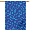 Blue Holy Bible Pattern Print House Flag