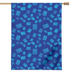 Blue Holy Bible Pattern Print House Flag