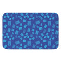 Blue Holy Bible Pattern Print Indoor Door Mat