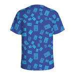 Blue Holy Bible Pattern Print Men's Sports T-Shirt