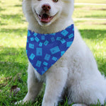 Blue Holy Bible Pattern Print Over The Collar Dog Bandana