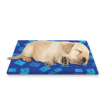 Blue Holy Bible Pattern Print Pet Cooling Mat Cover