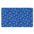 Blue Holy Bible Pattern Print Polyester Doormat