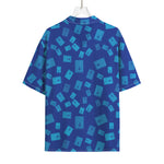 Blue Holy Bible Pattern Print Rayon Hawaiian Shirt