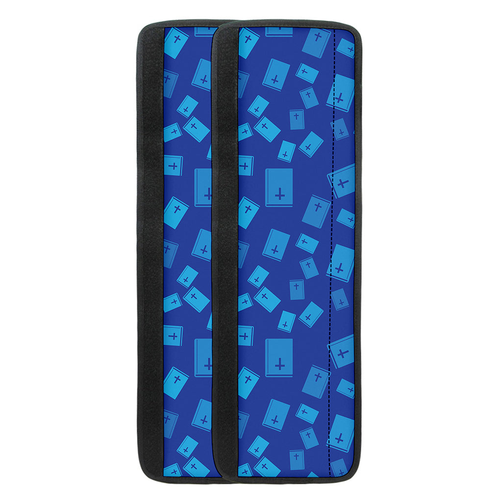 Blue Holy Bible Pattern Print Refrigerator Handle Covers