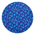 Blue Holy Bible Pattern Print Round Blanket