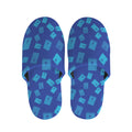Blue Holy Bible Pattern Print Slippers