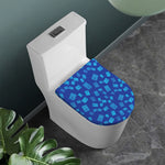 Blue Holy Bible Pattern Print Toilet Lid Cover