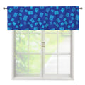 Blue Holy Bible Pattern Print Window Valance