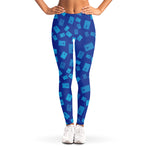 Blue Holy Bible Pattern Print Women's Leggings