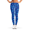 Blue Holy Bible Pattern Print Women's Leggings