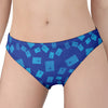 Blue Holy Bible Pattern Print Women's Panties