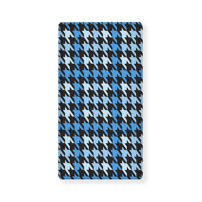 Blue Houndstooth Pattern Print Baby Crib Sheet