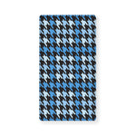 Blue Houndstooth Pattern Print Baby Crib Sheet