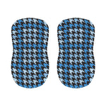Blue Houndstooth Pattern Print Bar Stool Covers