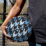 Blue Houndstooth Pattern Print Basketball