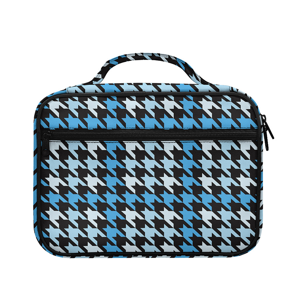 Blue Houndstooth Pattern Print Briefcase Bible Bag