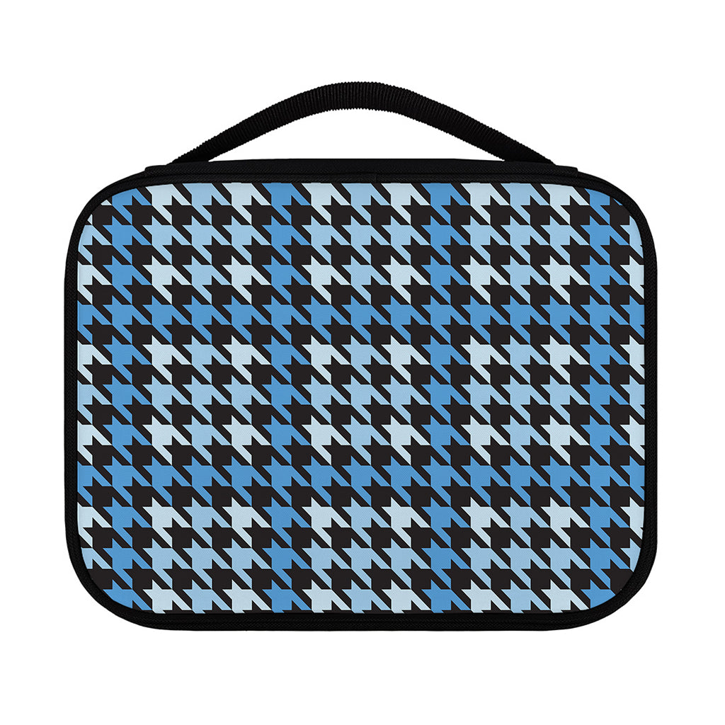 Blue Houndstooth Pattern Print Classic Bible Case