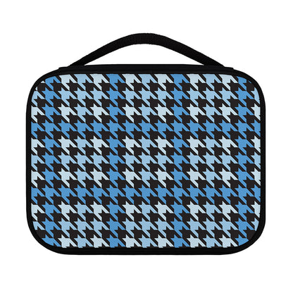 Blue Houndstooth Pattern Print Classic Bible Case