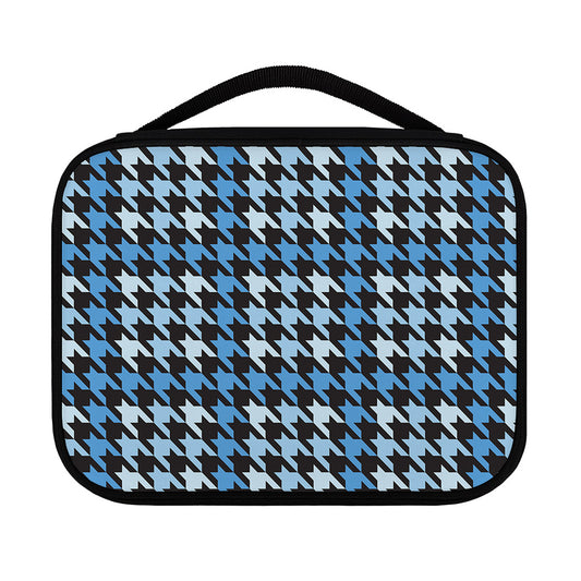 Blue Houndstooth Pattern Print Classic Bible Case