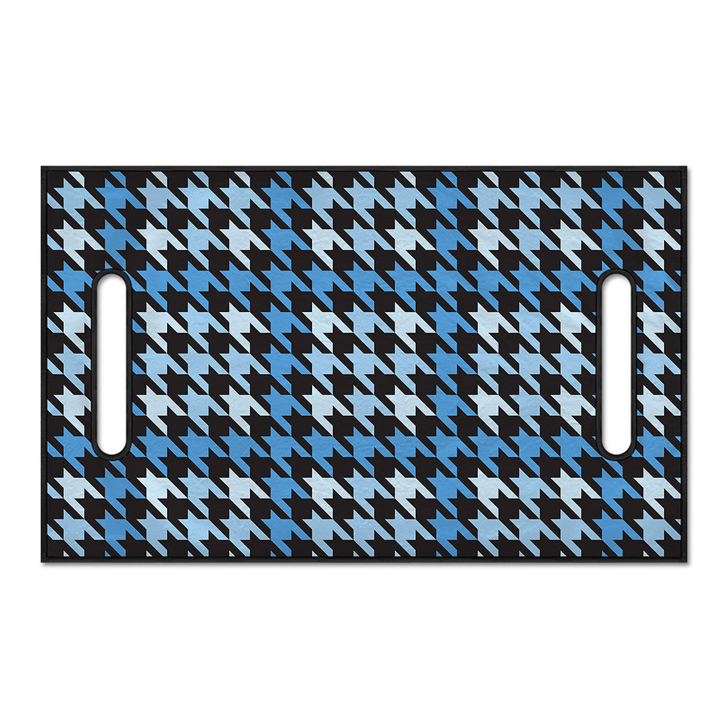 Blue Houndstooth Pattern Print Golf Cart Seat Cover