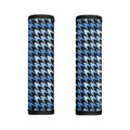 Blue Houndstooth Pattern Print Handle Covers