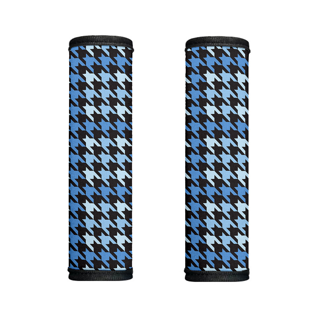 Blue Houndstooth Pattern Print Handle Covers