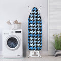 Blue Houndstooth Pattern Print Ironing Board Cover