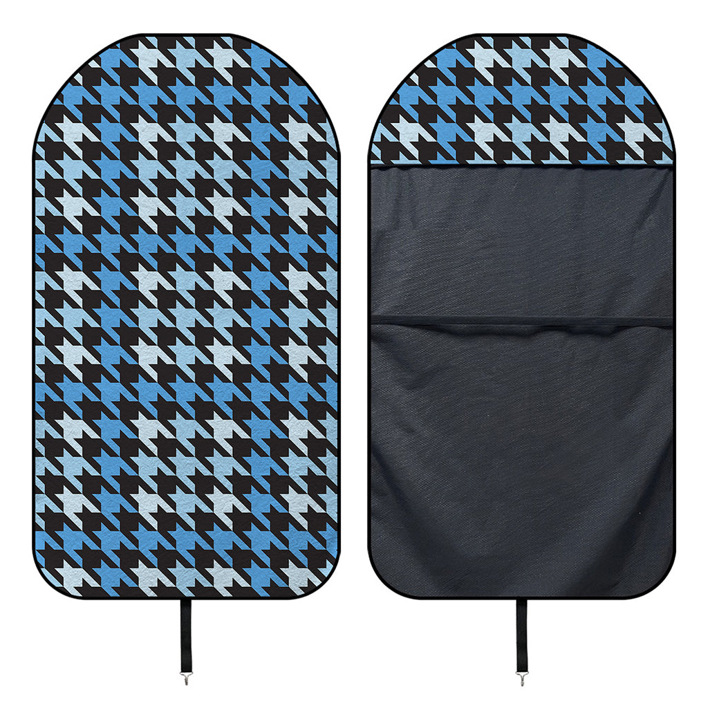 Blue Houndstooth Pattern Print Waterproof Car Seat Cover