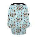 Blue Indian Dream Catcher Pattern Print Baby Seat Cover